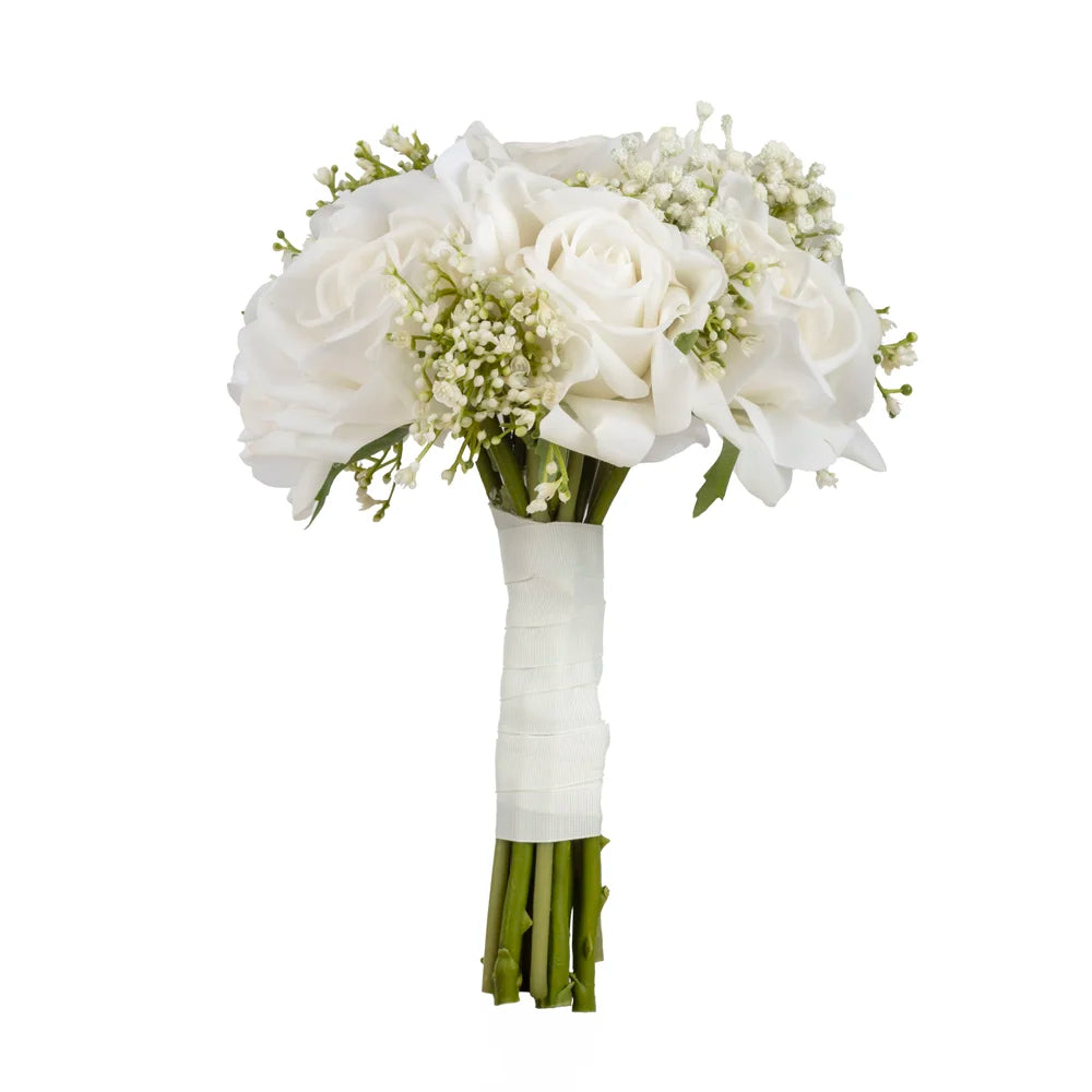 Islak Dokulu Gül Gelin Buketi