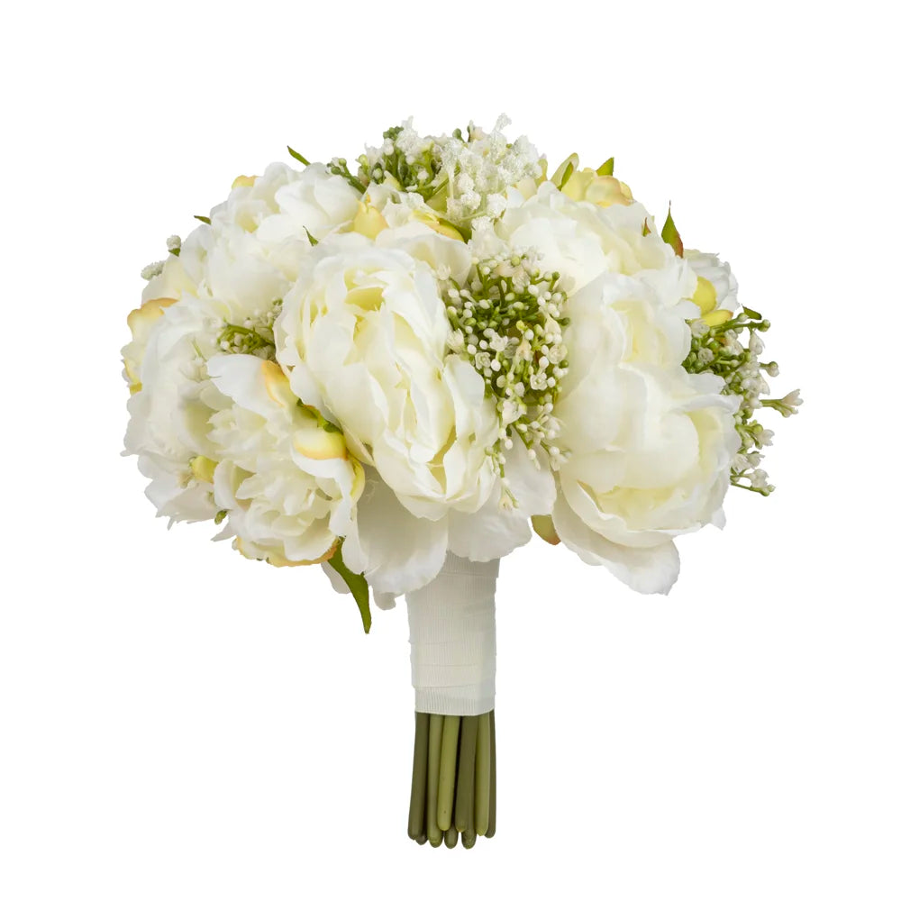 Beyaz Şakayık Gelin Buketi