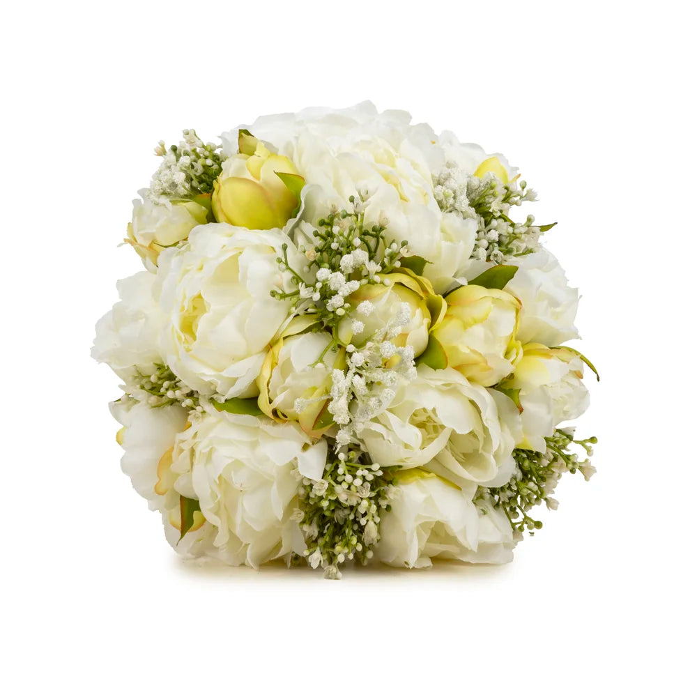 Beyaz Şakayık Gelin Buketi