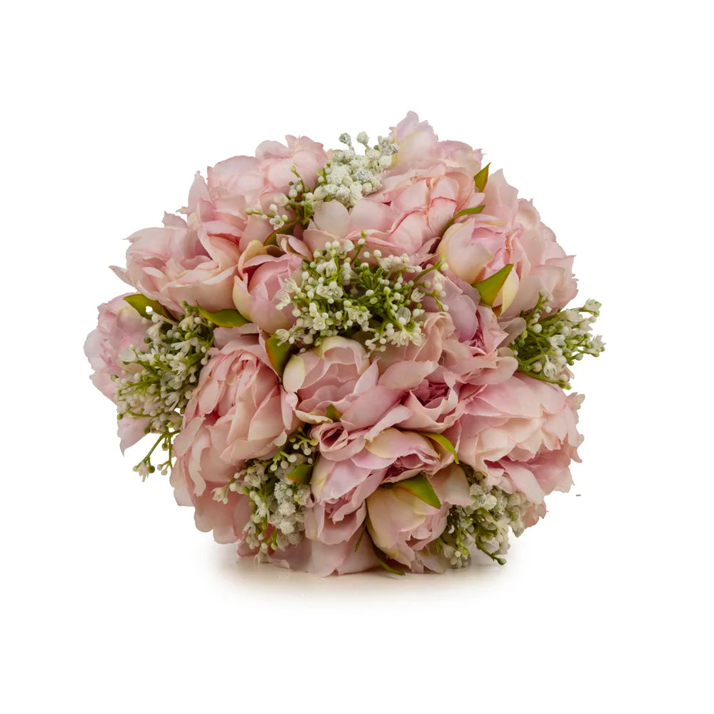 Pembe Şakayık Gelin Buketi