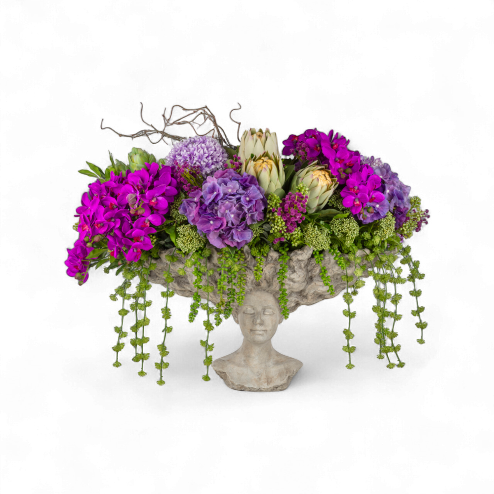 Büst Saksı Karışık Aranjman